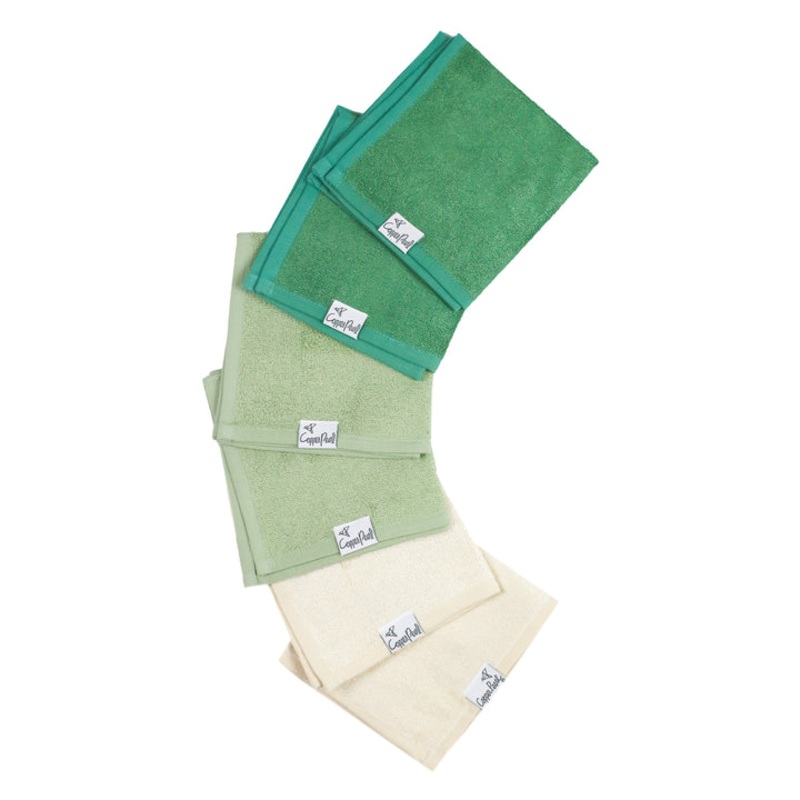Copper Pearl Ultra Soft Wash Cloths- Haven (set of 6)