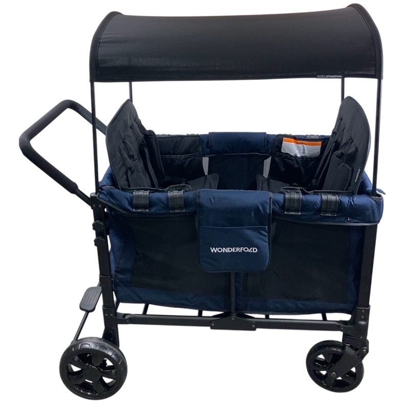 Wonderfold W4 Multifunctional Quad Stroller Wagon, 2023, Noble Navy