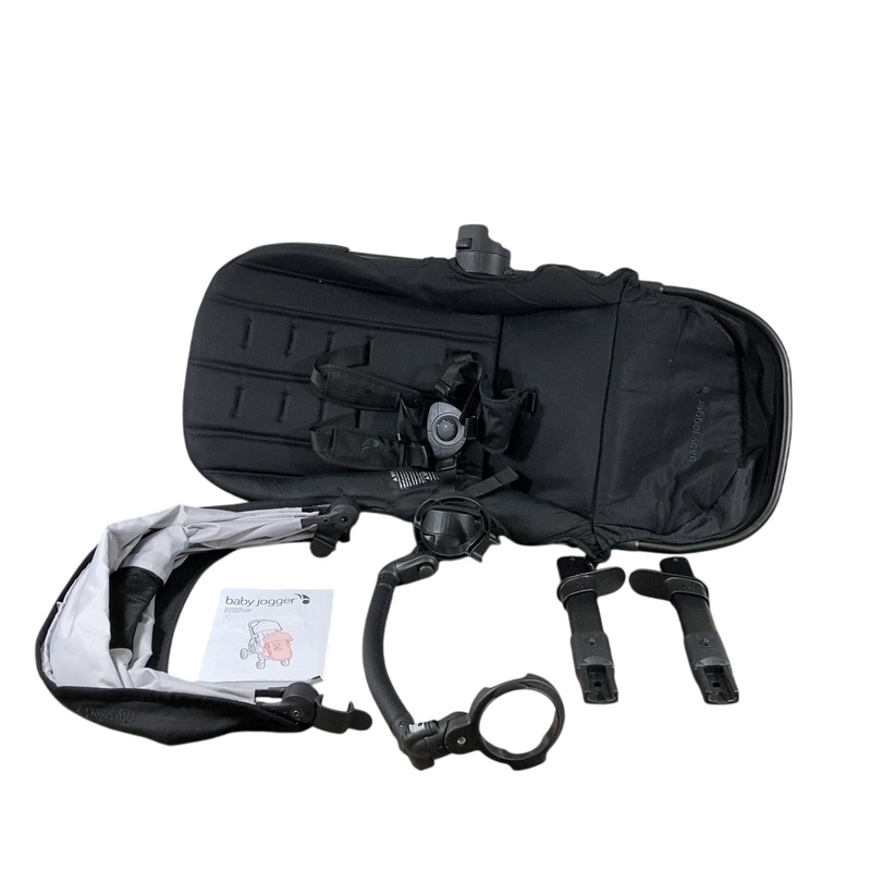 Baby Jogger City Select 2 Second Seat Kit, Eco Collection – Lunar Black