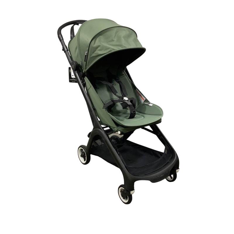 Bugaboo Butterfly Stroller, 2024, Black, Forest Green, Forest Green