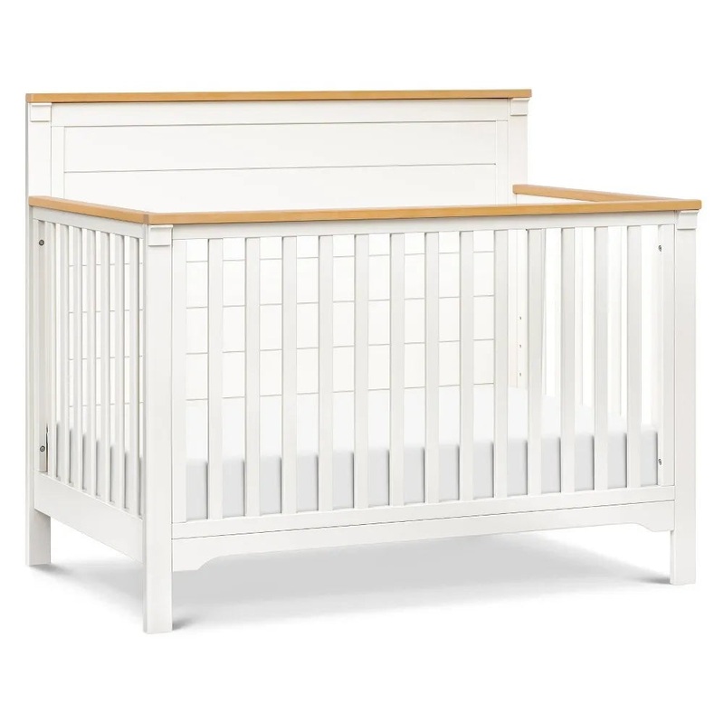 DaVinci Shea 4-in-1 Convertible Crib – Warm White and Honey