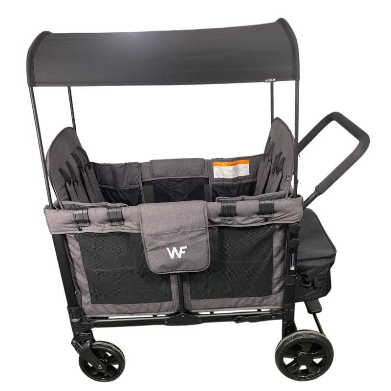 Wonderfold W4 Original Stroller Wagon Bundle, Light Grey