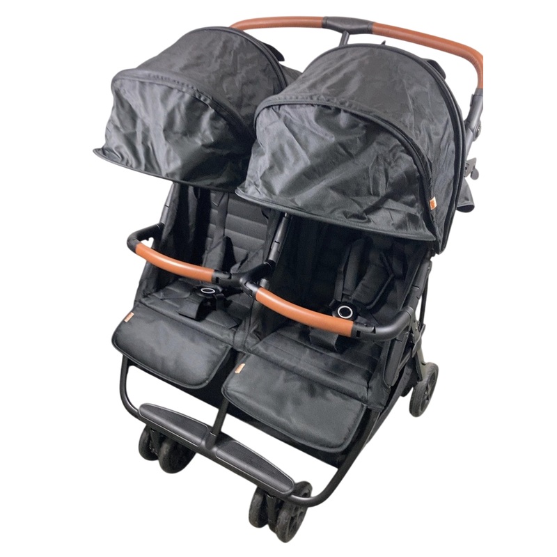 Zoe The Twin V2 Double Stroller, 2024, Black