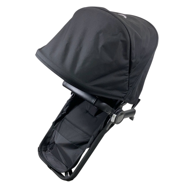 Bugaboo Donkey 5 Duo Extension Set, 2024, Aluminum, Midnight Black, Midnight Black, with Canopy