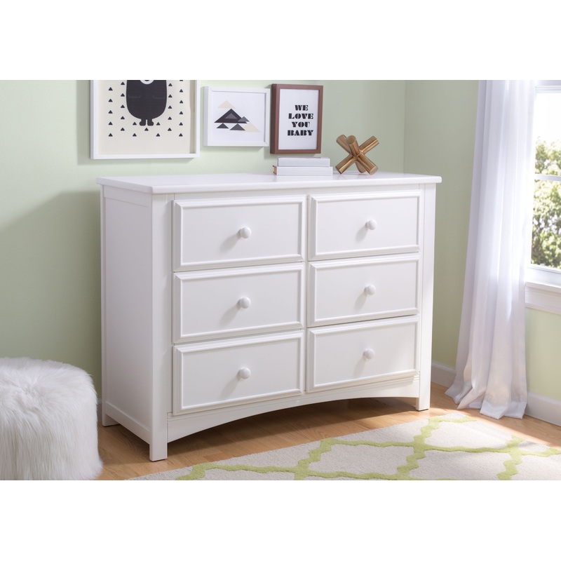 Summit 6 Drawer Dresser with Interlocking Drawers