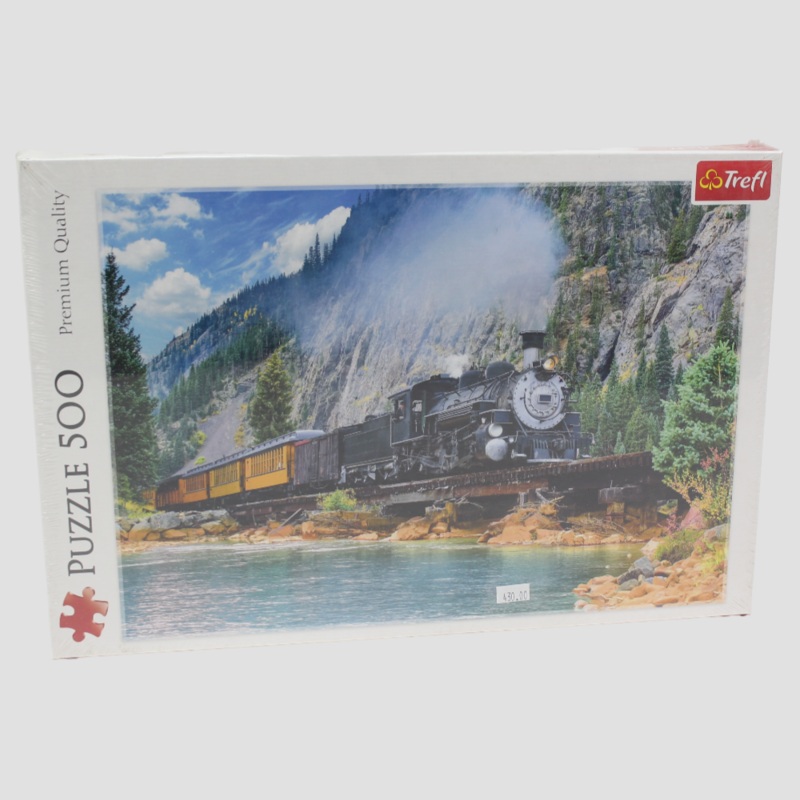 Trefl Mountain Train Jigsaw Puzzle (500 Pieces)  A Stunning Adventure in Every Piece
