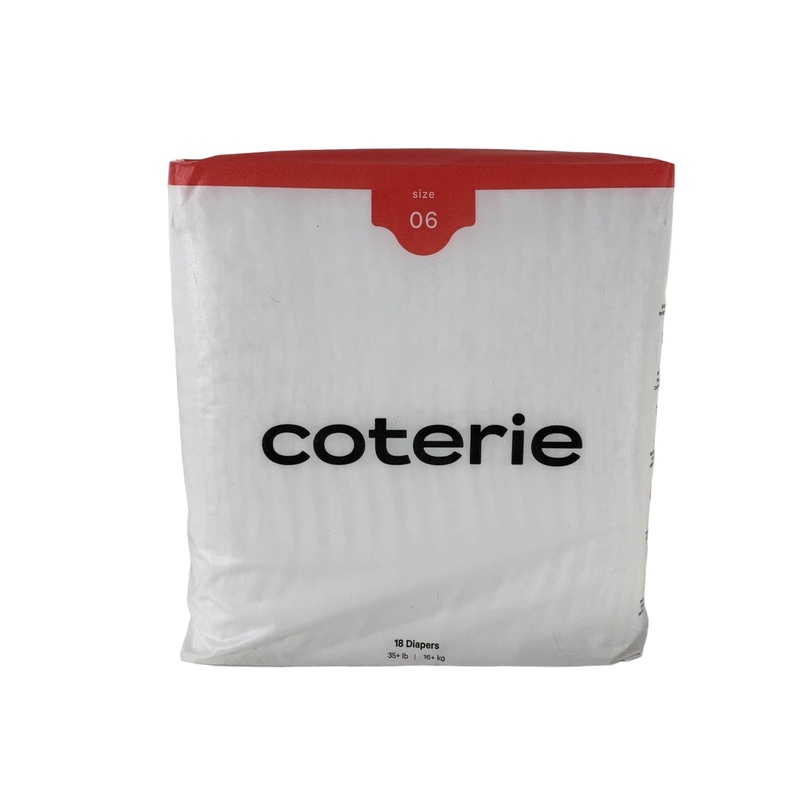 Coterie Size 6 Diapers, 18-Count