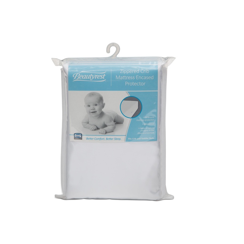 Beautyrest Zippered Crib Mattress Encased Protector