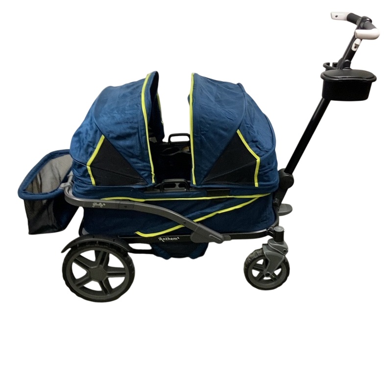 Gladly Family Anthem4 Classic 4 Seater All Terrain Wagon Stroller, Neon Indigo