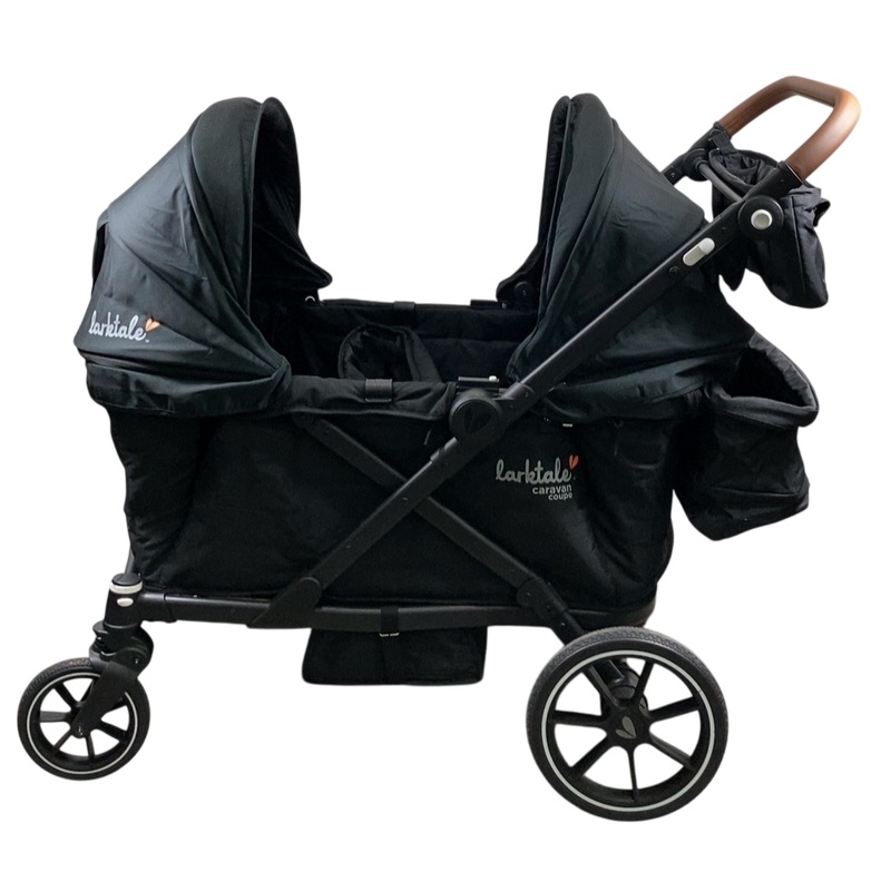 Larktale Caravan Coupe Quad Stroller Wagon, 2024, Byron Black