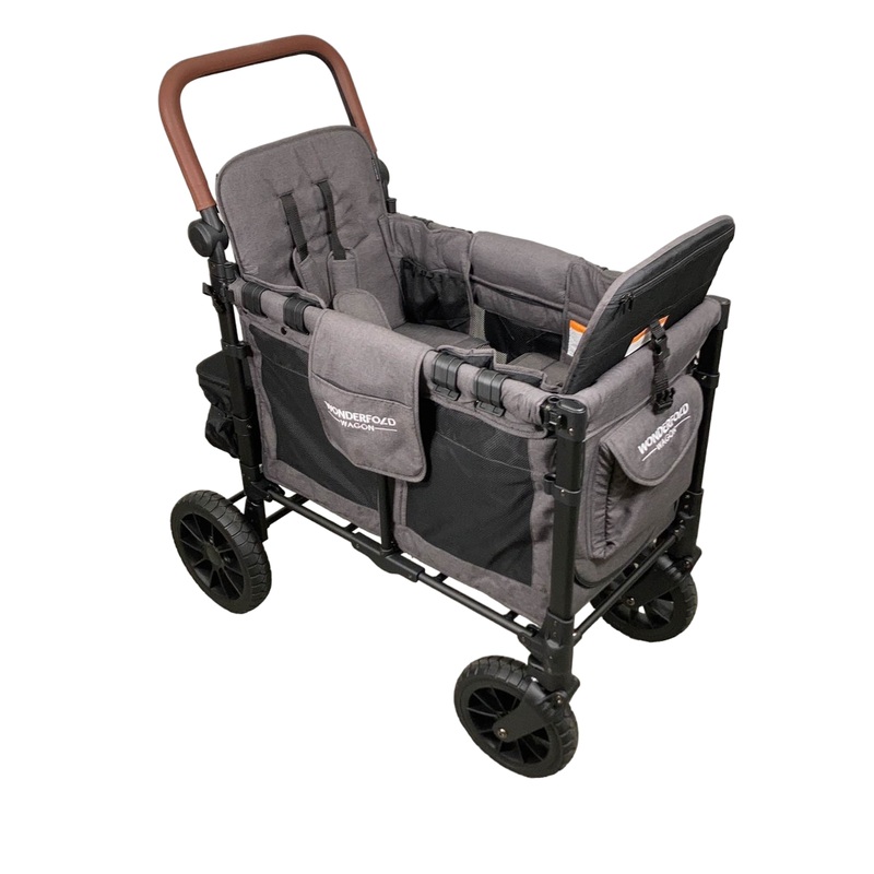 Wonderfold W2 Luxe Multifunctional Double Stroller Wagon, 2024, Charcoal Gray