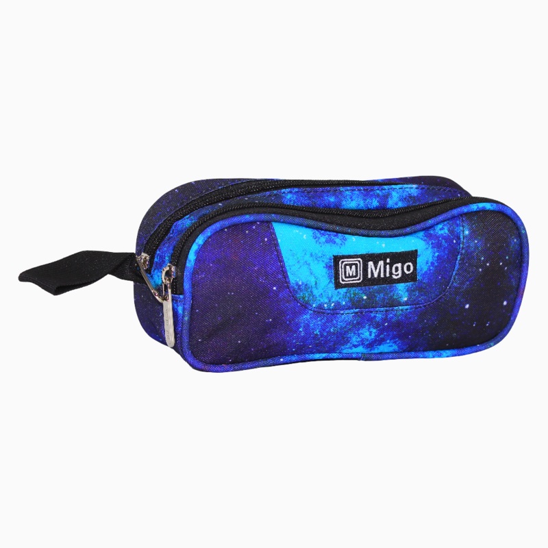 Pencil Case  Galaxy Print Blue & Black